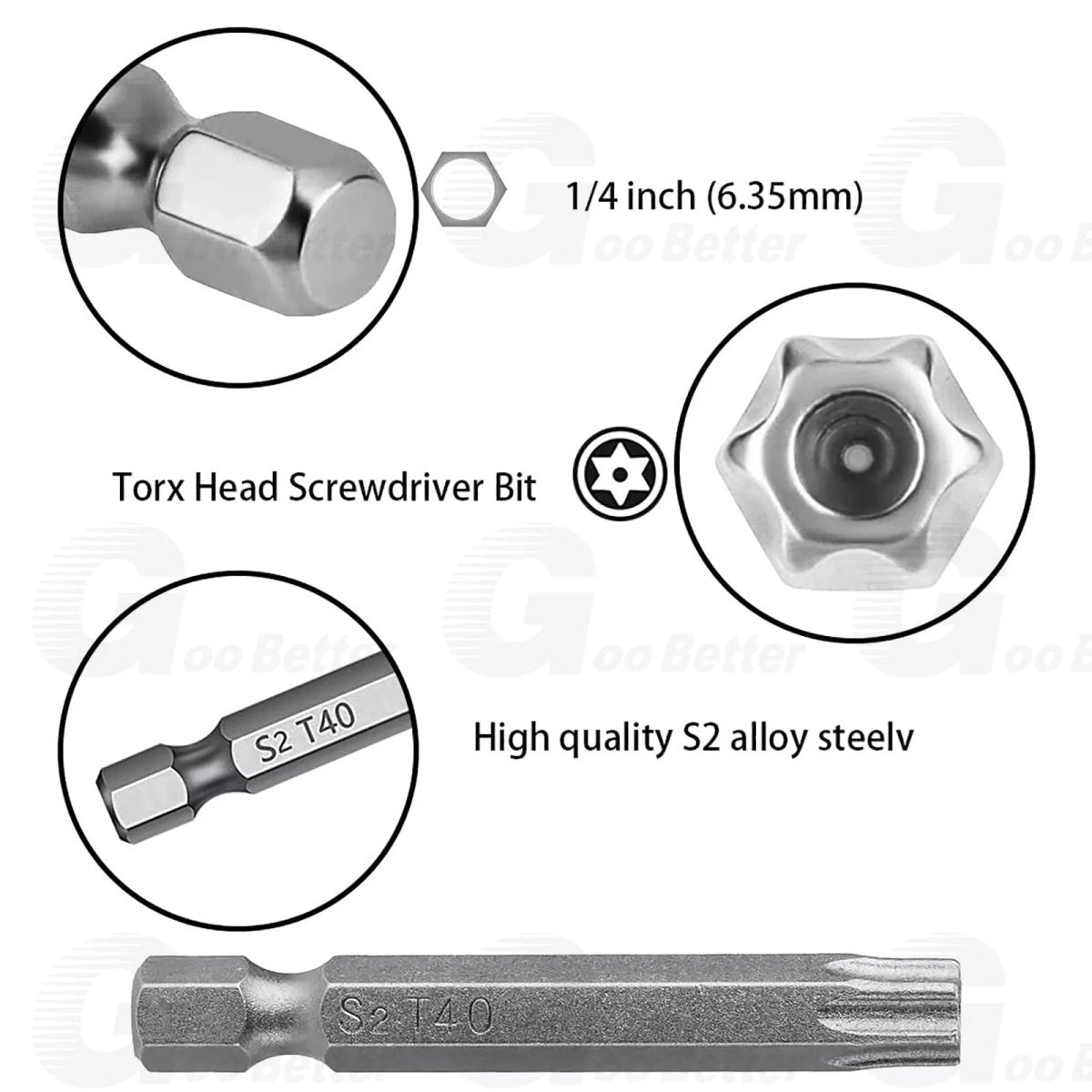 12pc Tamper Proof Star Security Torx Bit Set T5 T6 T7 T8 T9 T10 T15 T20 T25 T30 - HomeDIYer