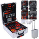 899-Piece Home Repair Tool Set with 4-Drawer Rolling Tool Chest — Aluminum Case