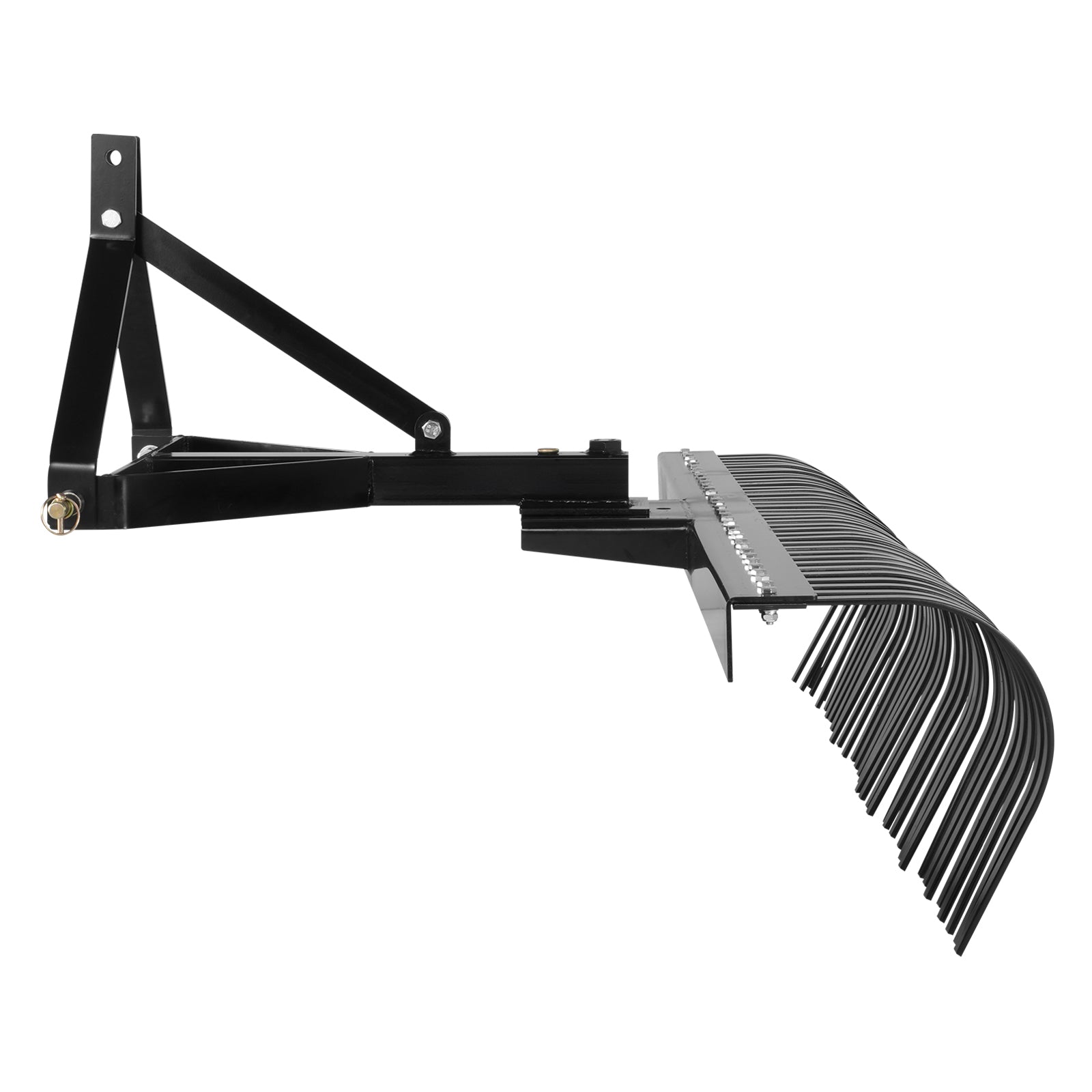 Tow Behind Dethatcher, 72-inch Tow Dethatcher with 36 Steel Tines, 3-Point Lawn Dethatcher Rake with Attachments for Tractor, Landscape Rake for Garden, Farm, Grass