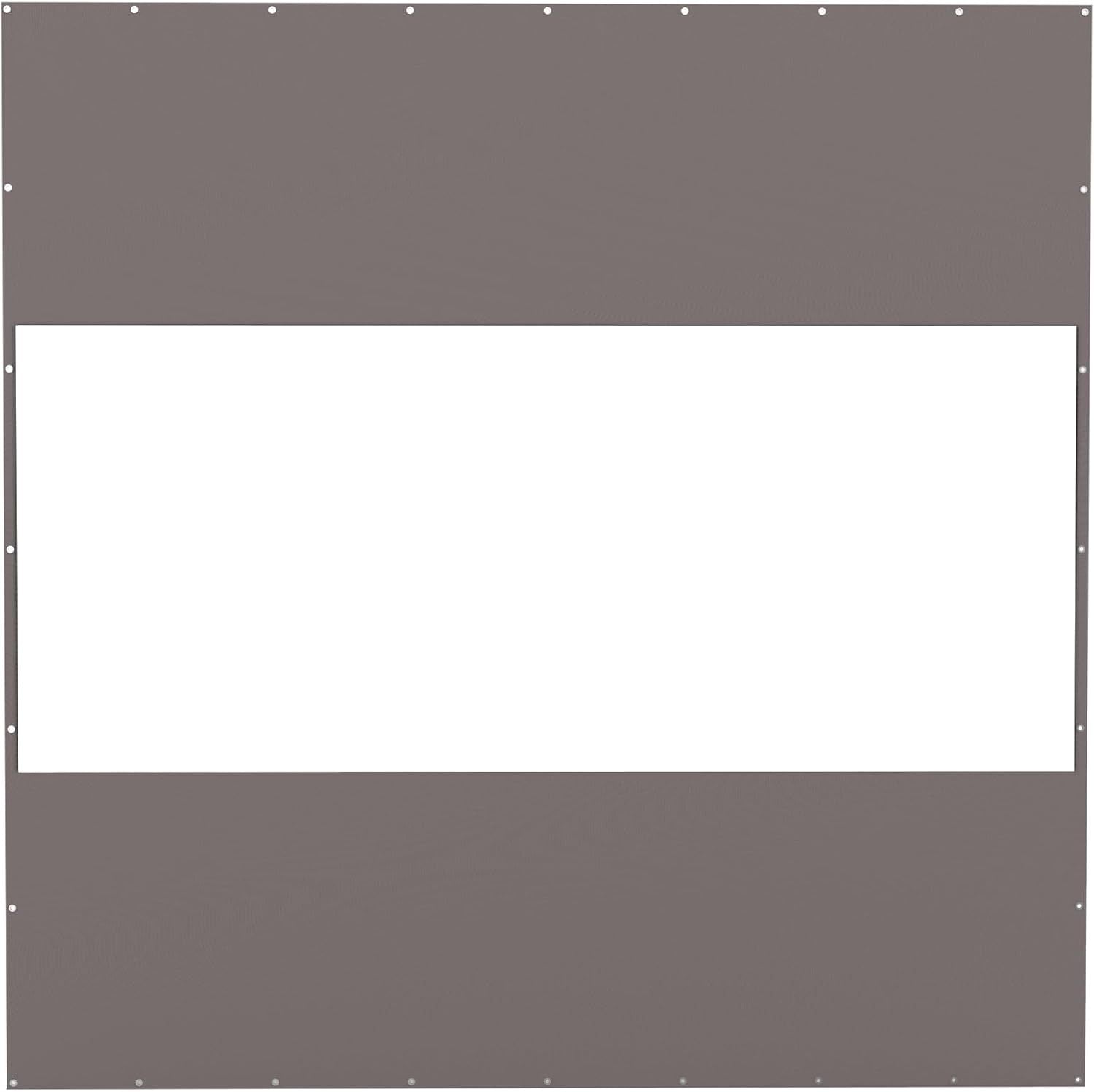 Outdoor Curtain Panel 10x10 ft, 18 oz Waterproof PVC Polyester Privacy Screen for Pergola & Patio, Gray
