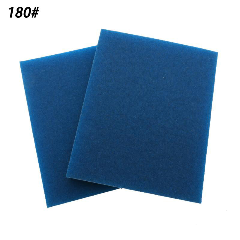 100x120mm Wet & Dry Sponge Blue Sandpaper Block 100#-240# Double Sided Polished