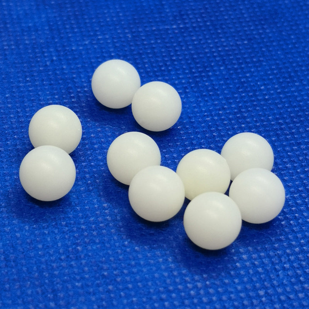 High-quality PTFE ball for diaphragm pump seals, white, precise Ø3-63mm diameter