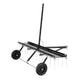 Tow Behind Dethatcher, 48-inch Tow Dethatcher with 24 Spring Steel Tines, Lawn Dethatcher Rake for ATV or Mower, Tow Behind Lawn Rake with Lift Handle for Garden Farm Grass
