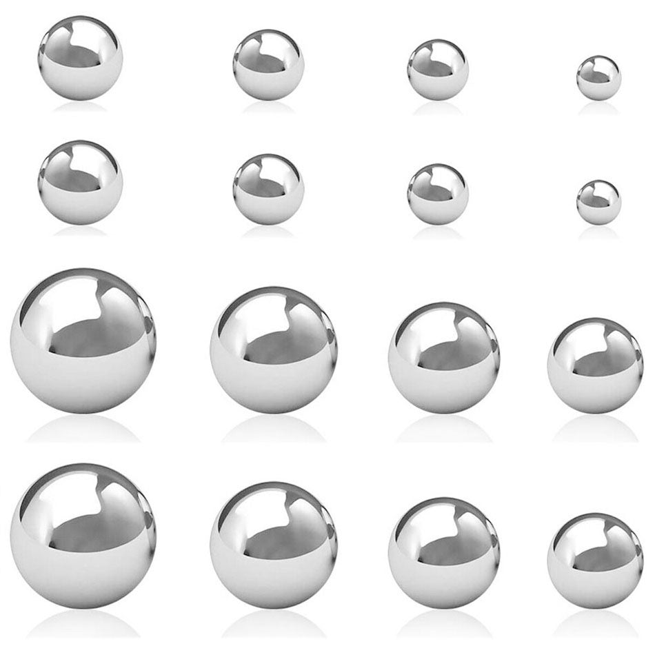 A2 304 stainless steel bearing ball in hand (size reference)