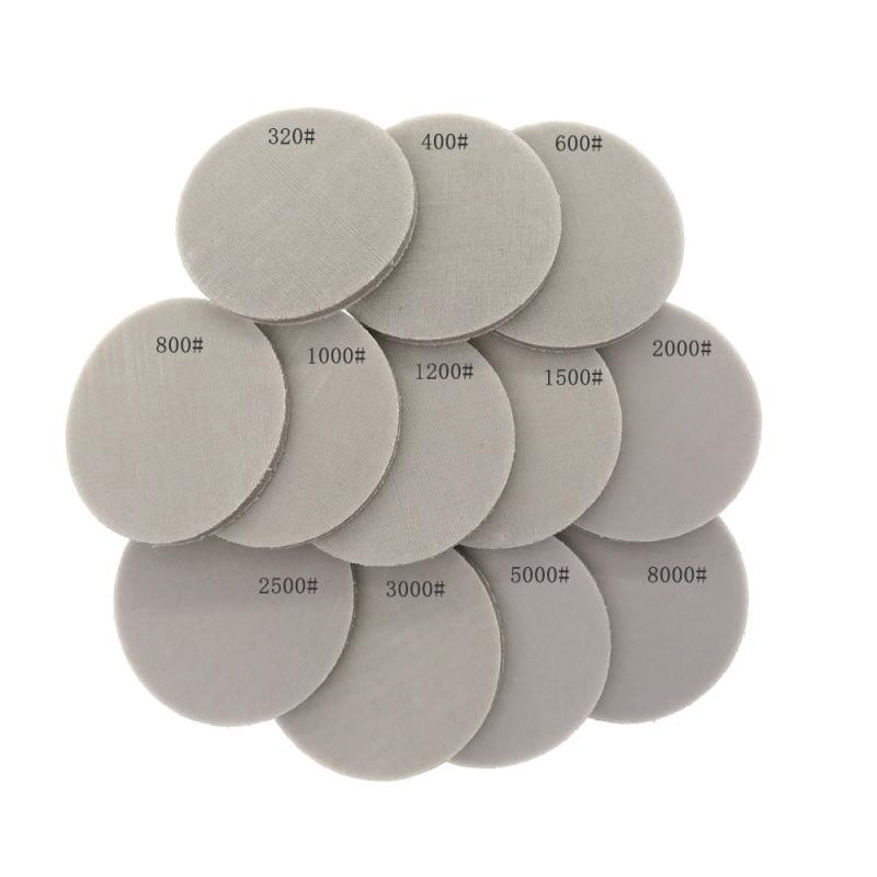 Close-up 3 Inch 75mm Sponge Sandpaper - Textured Foam Pads 320-8000 Grit for HomeDIY Precision Polishing