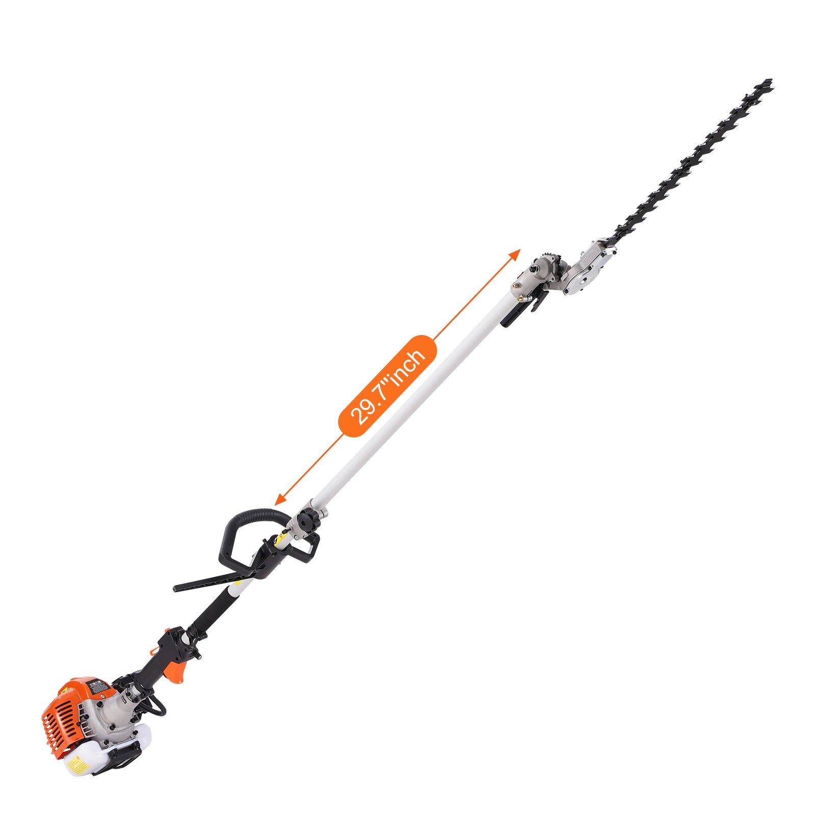 43CC 6-in-1 Gas-Powered Multi-Tool | Hedge Trimmer, Pole Saw, Brush Cutter & String Trimmer – 2-Stroke Engine