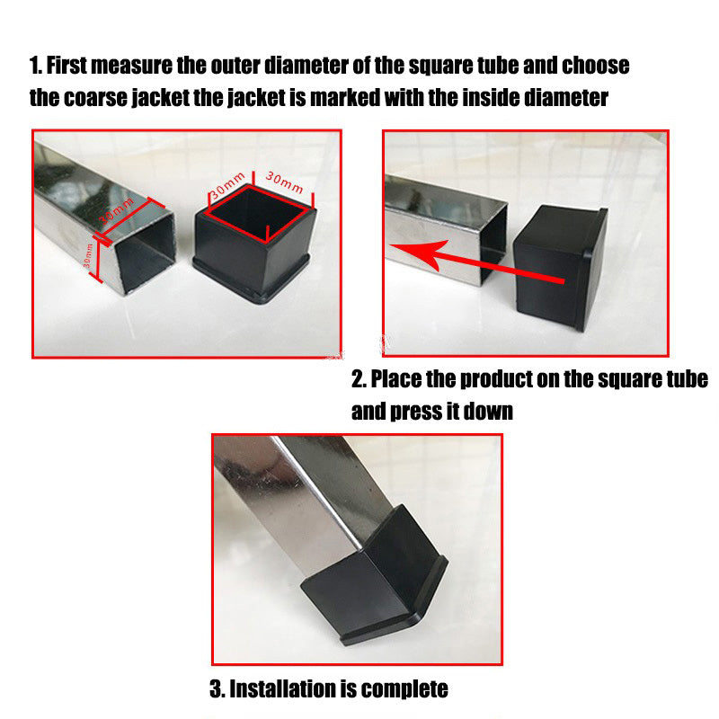 Multiple rectangle caps arranged in grid pattern showing size variety