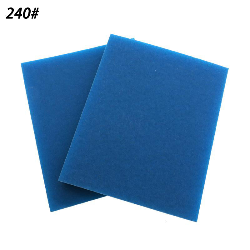 100x120mm Wet & Dry Sponge Blue Sandpaper Block 100#-240# Double Sided Polished