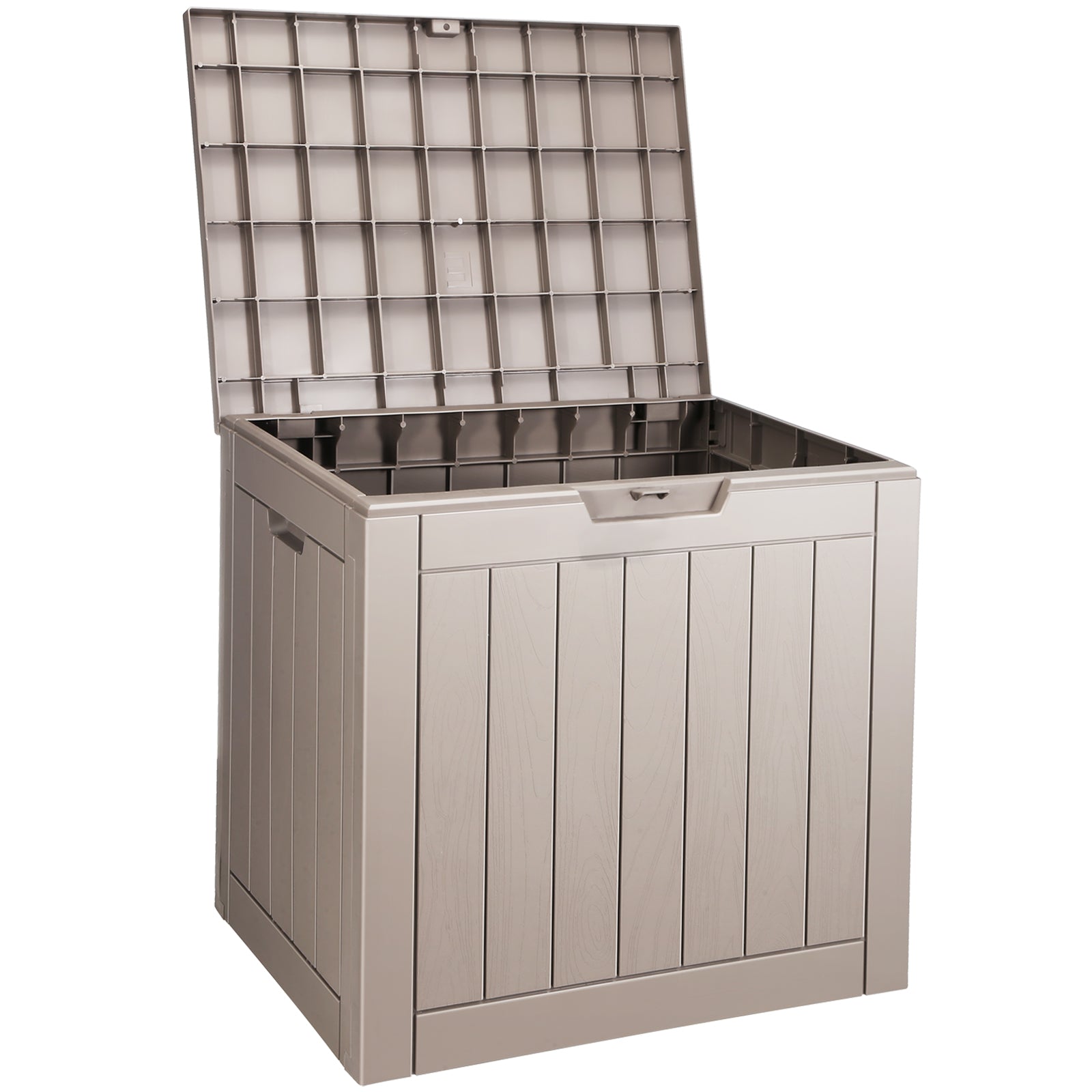Outdoor Storage Box Resin Deck Box 31 Gallon Patio Waterproof Organizer  On-