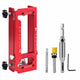 Door Hinge Installation Kit with Jig, Router Bit & Self-Centering Drill Bit