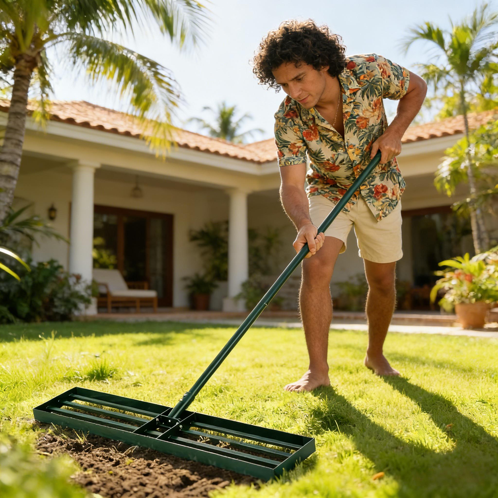 Heavy Duty Yard Leveling Rake,Lawn Leveling Rake