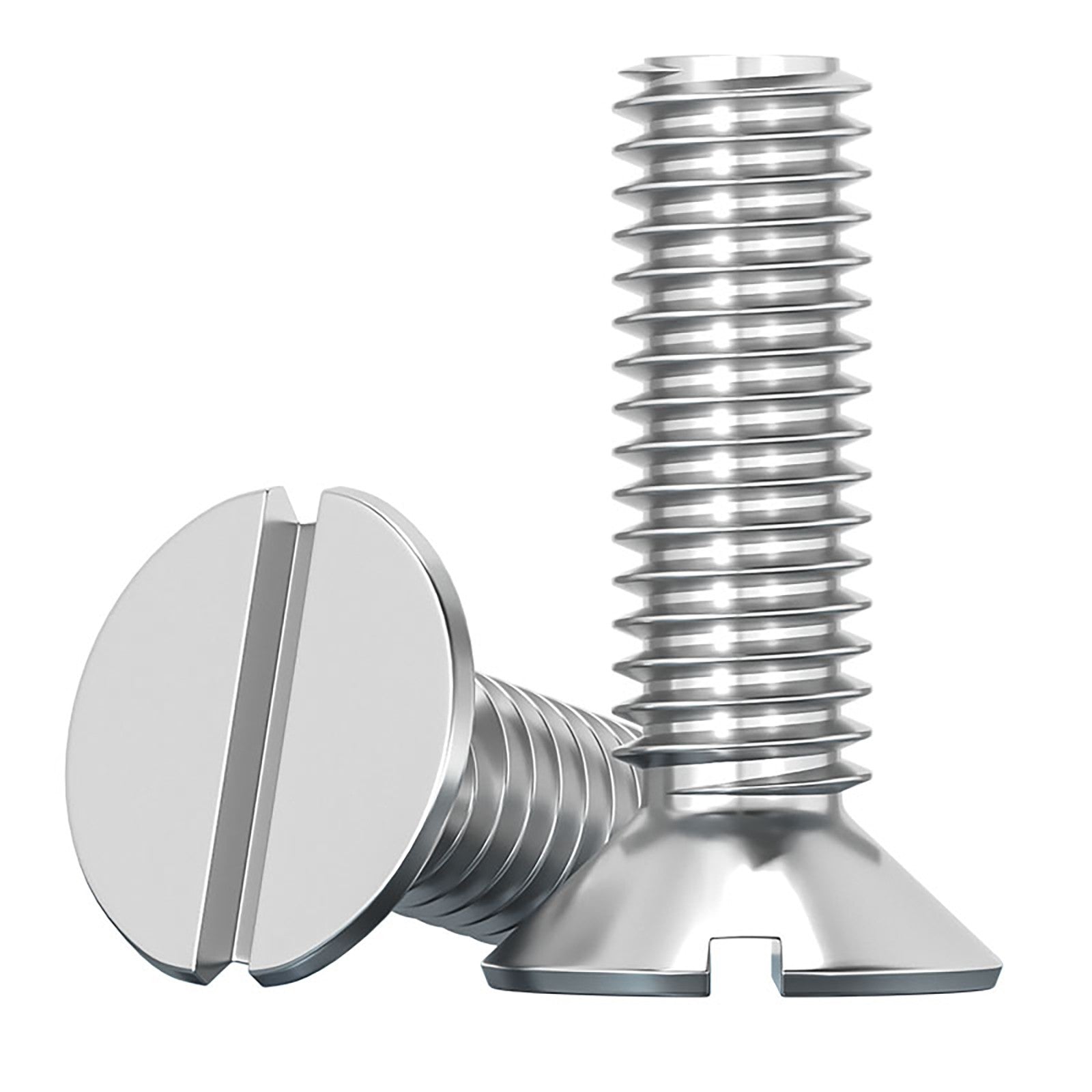 Countersunk Slotted Machine Screws M2–M8 | A2 Stainless Steel DIN 963