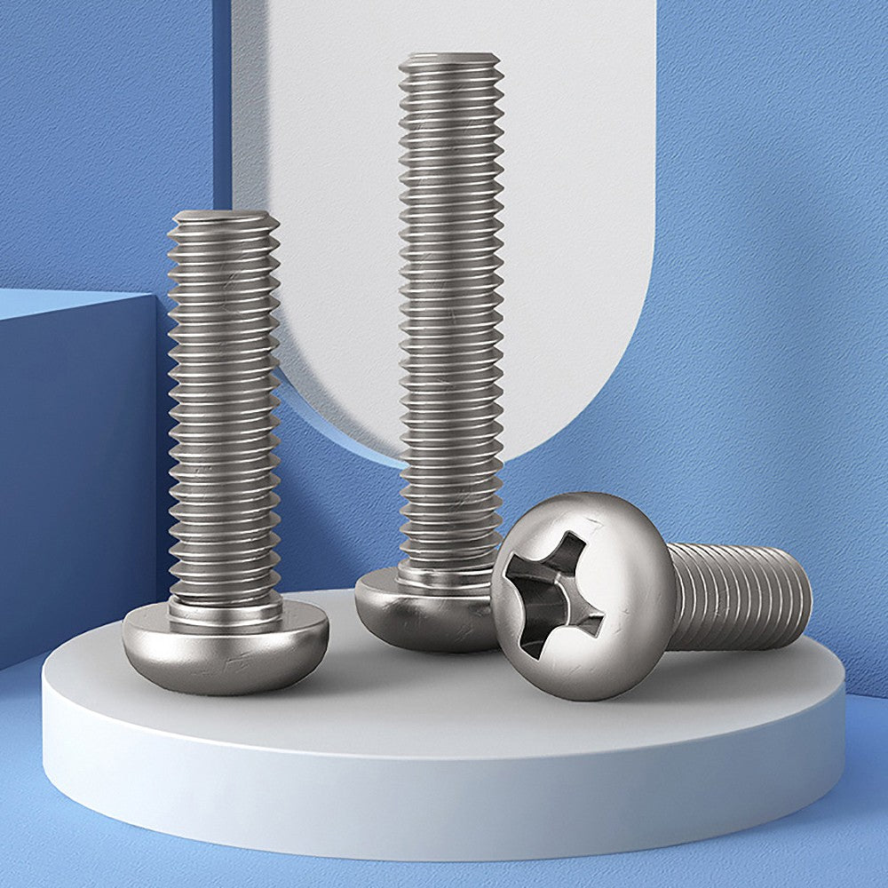 M1.2–M4 Phillips Pan Head Machine Screws DIN 7985 A2 Stainless Steel | 10/20/50/100 Pack