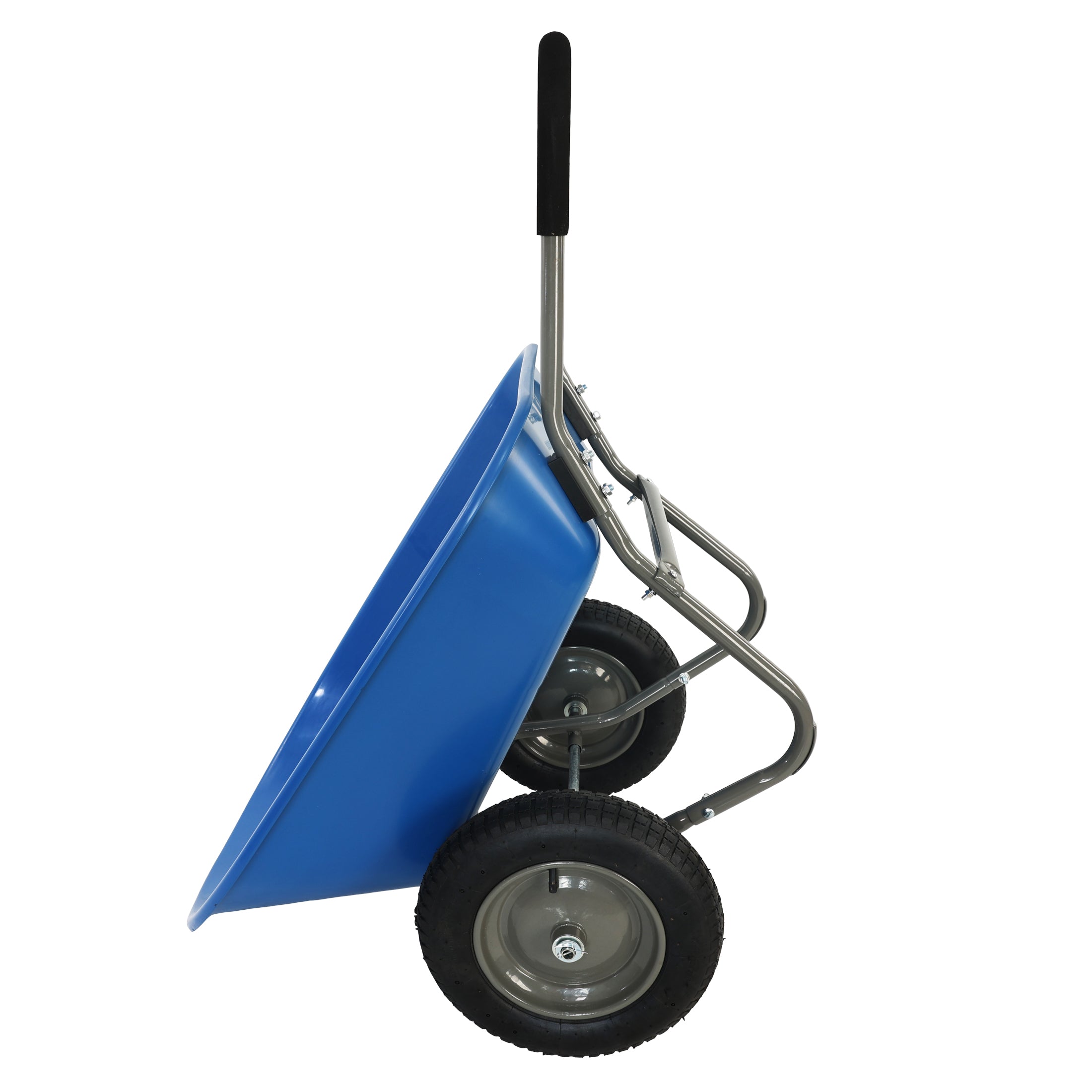 wheel barrow Two wheeled trolley for blue garden 15 inch pneumatic wheel WB189BL