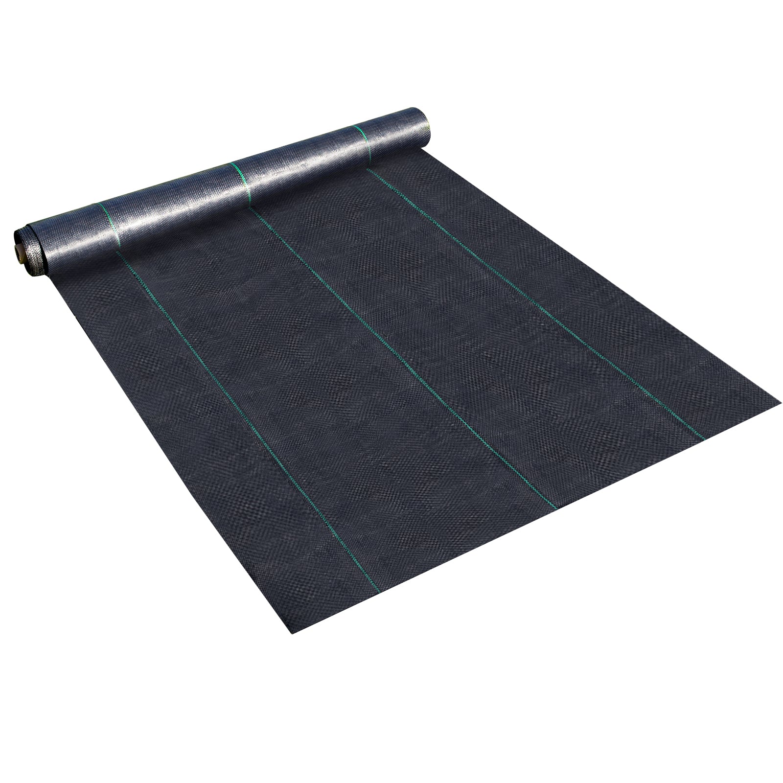 6ft x 300ft Premium 3.2oz Woven Weed Barrier Landscape Fabric — Heavy‑Duty Ground Cover for Flower Beds & Underlayment Black