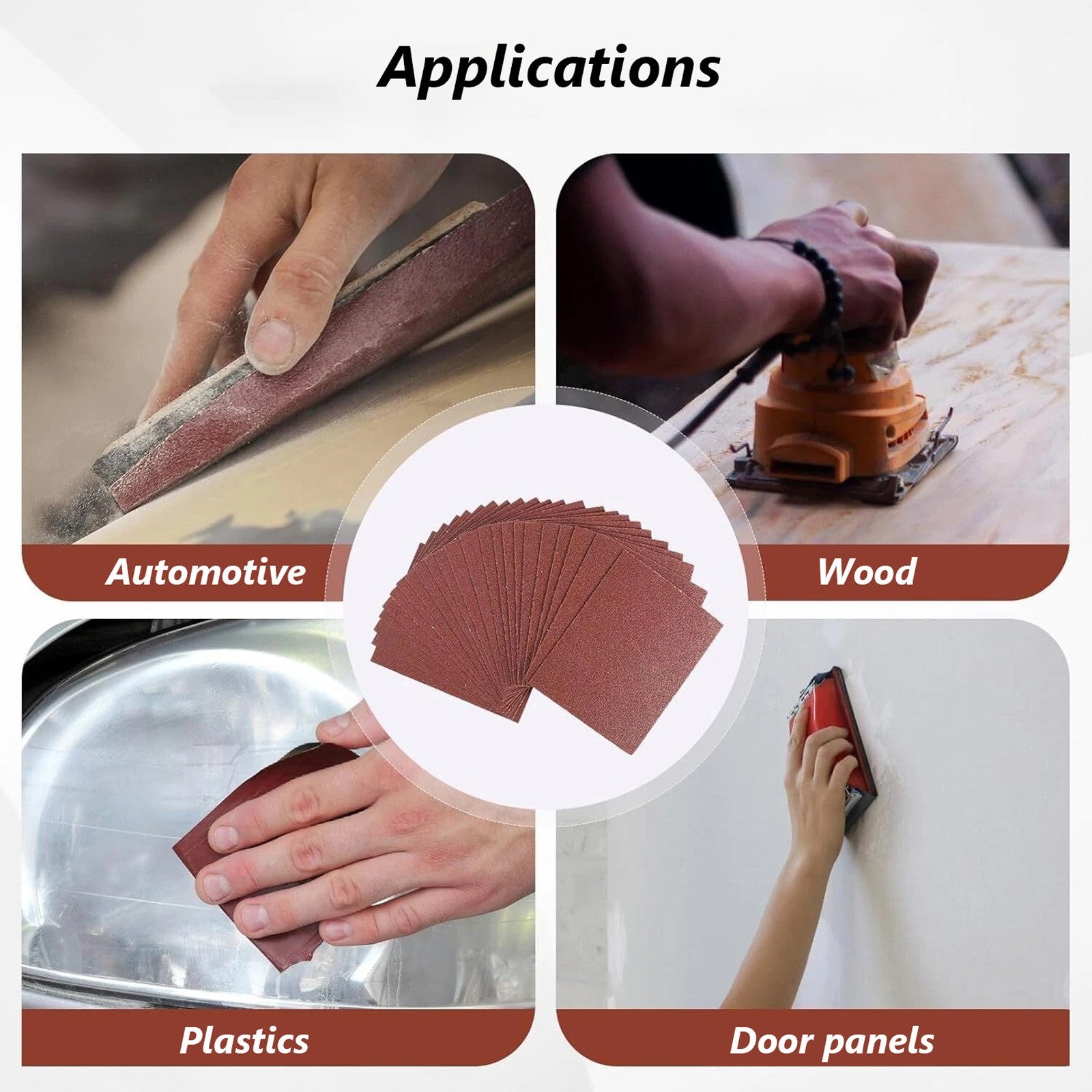 Sandpaper Sanding Sheets Fine Medium Coarse Wood Metal mixed 40 Grit - 1000 Grit