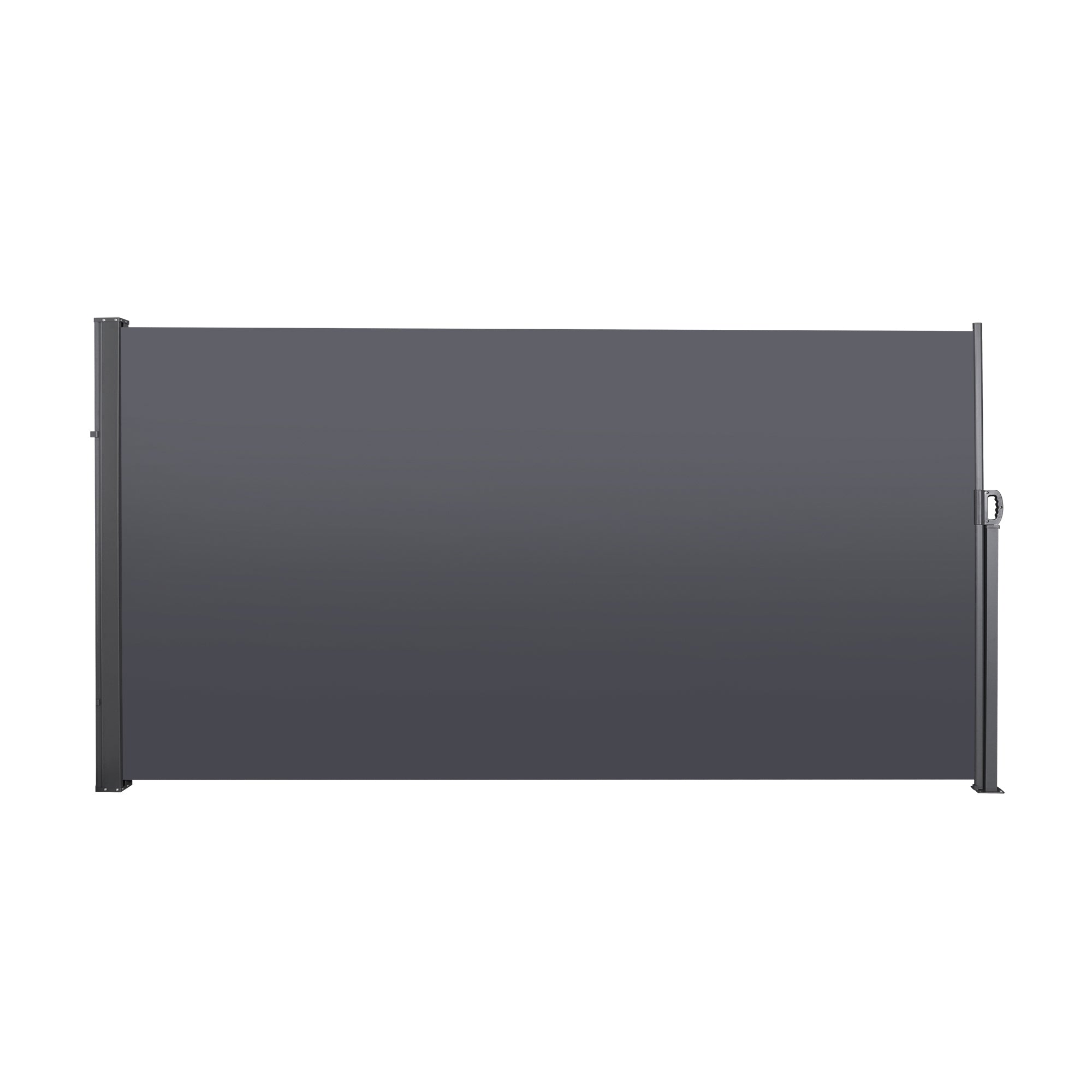 Retractable Side Awning 118x63in UV-Resistant Waterproof Privacy Screen Dark Gray | HomeDIYer