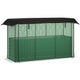 Galvanized Raised Garden Bed, Planter Box with Crop Cage and Shade Cloth, Green