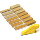 Micro Sander Small Sanding Sand Paper Sanding Block 3.5”x 1.1” Yellow sandpaper