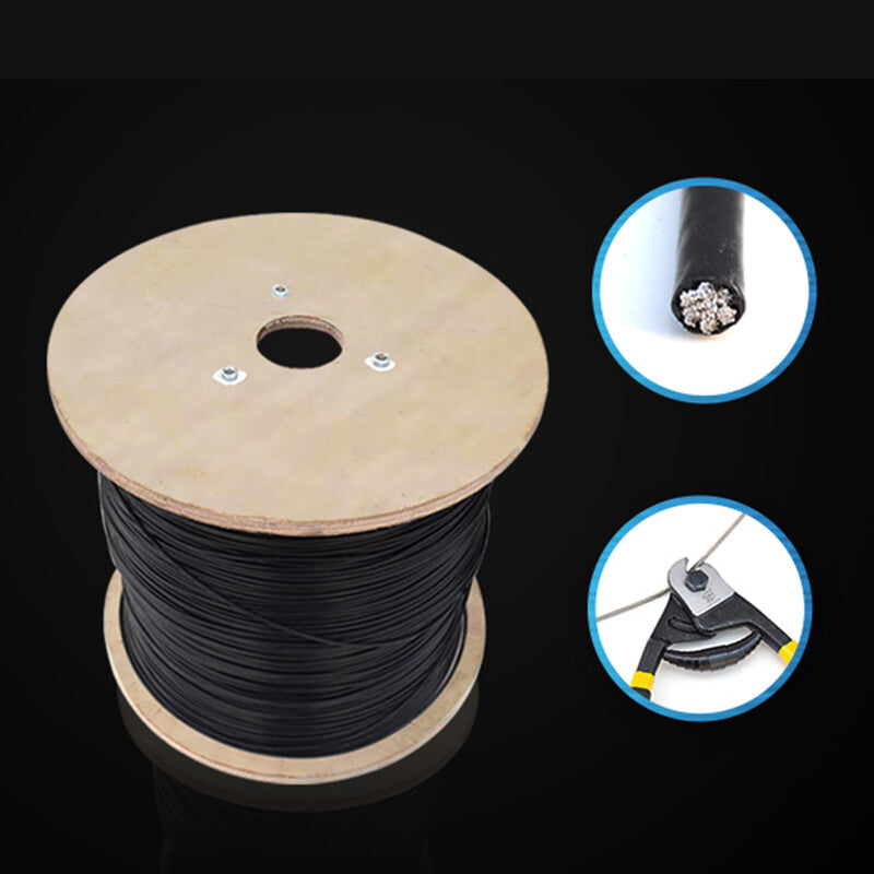 Stainless Steel Wire Rope Clear PVC Plastic Coated Metal Cable Rigging 0.38~12mm