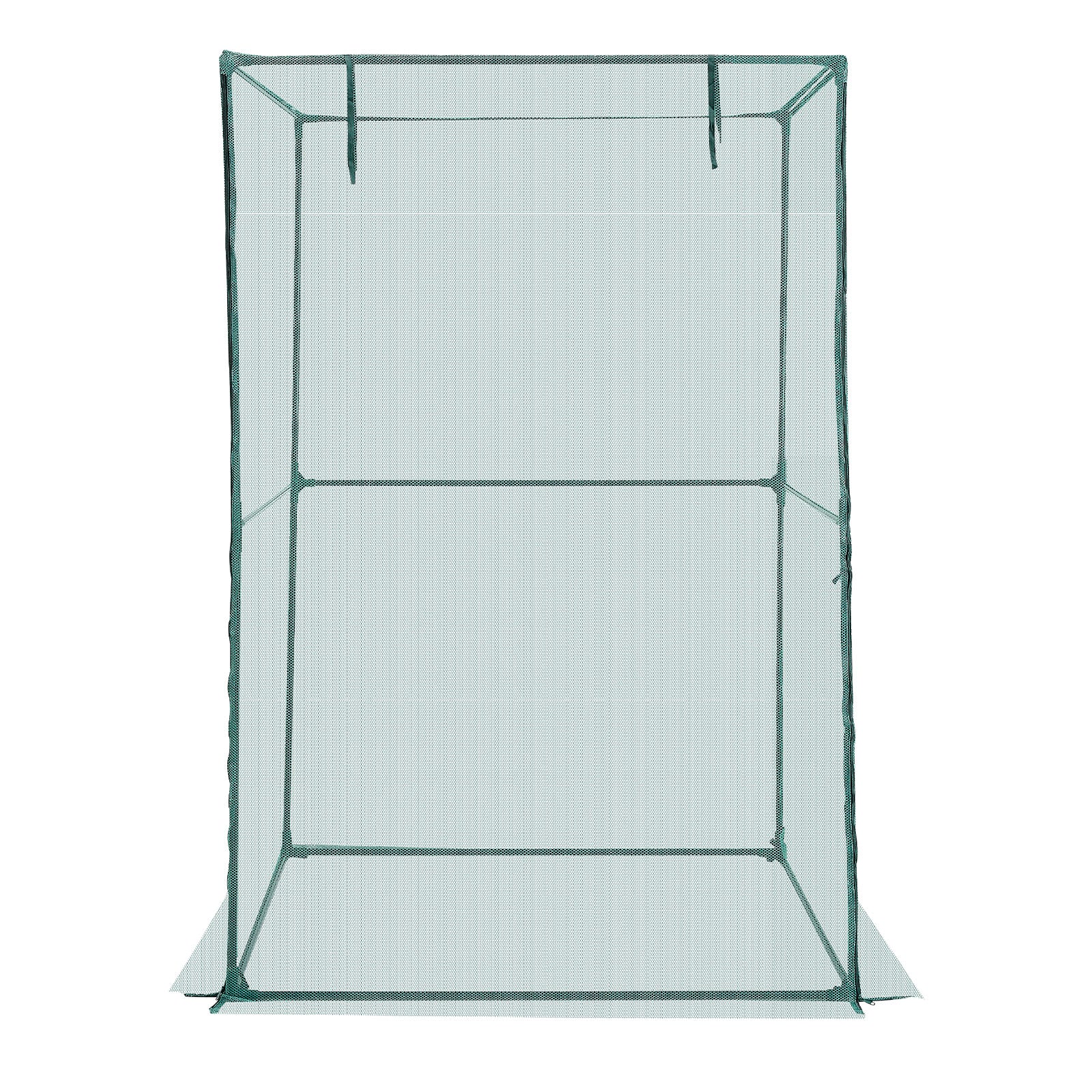 Crop Cage, 3.9 x 3.9 x 5.9 ft Plant Protection Tent with Zippered Door, Wind-Resistant Tall Crop Cage, Easy to Install, Outdoor Raised Bed Cover, Tomato Plant Netting for Garden Patio Lawn
