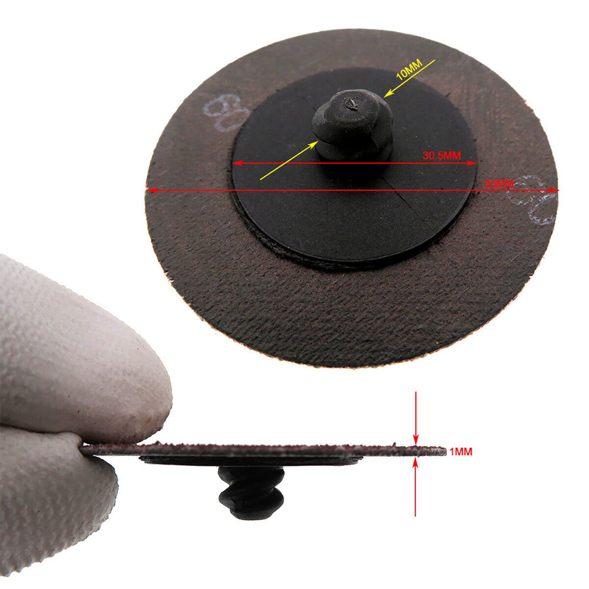 2‑Inch 50mm R‑Type Roll Lock Sanding Discs — 24 to 240 Grit Quick‑Change Abrasive for Die Grinders