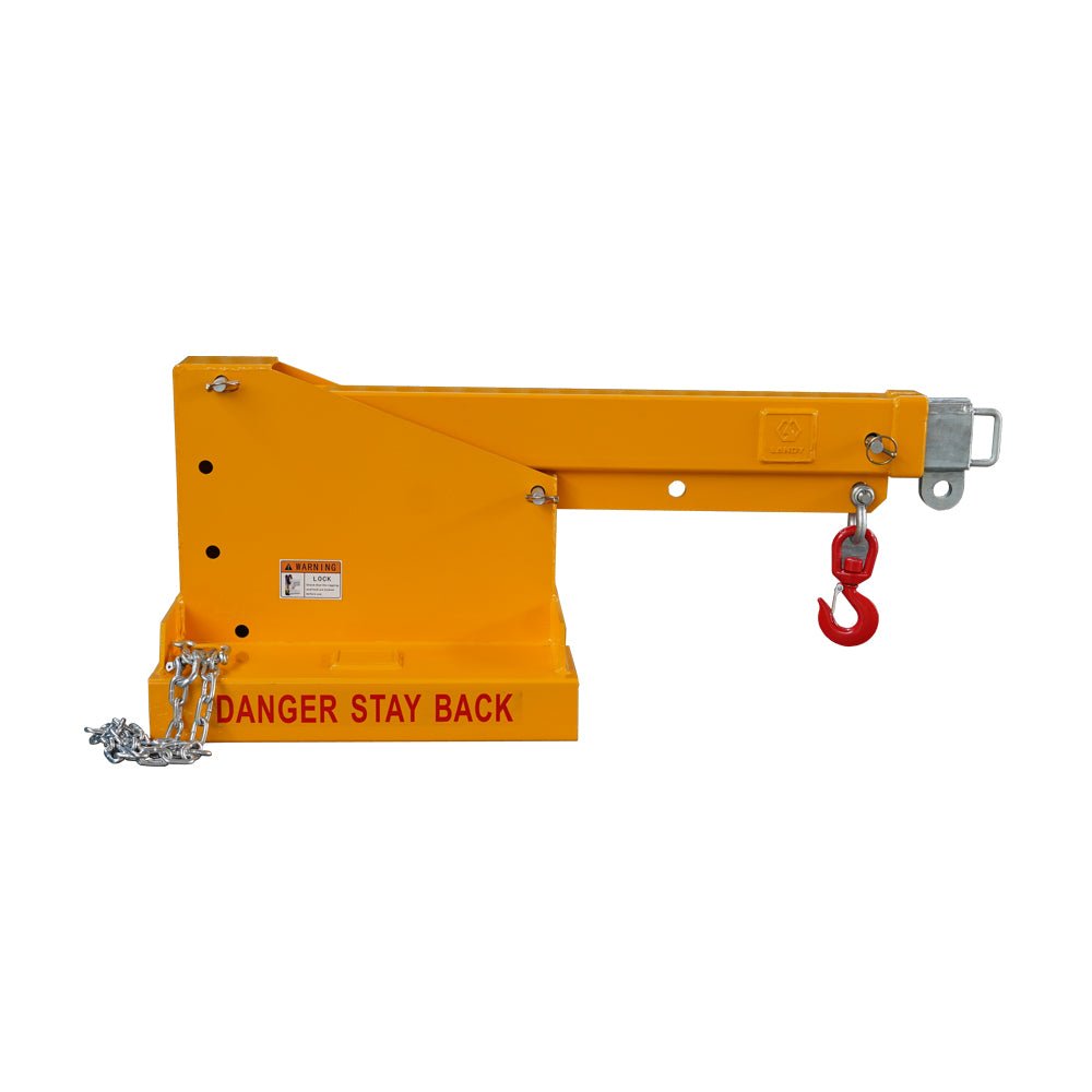 Fork Mounted Telescoping Crane Jib Boom, Forklift Jib Boom Crane,Adjustable Boom 33 - 80in, Forklift Mobile Crane - HomeDIYer