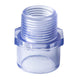 1 2"-2" UPVC Nipples Threaded Pipe Fittings Connector BSP Male Adapter Clear