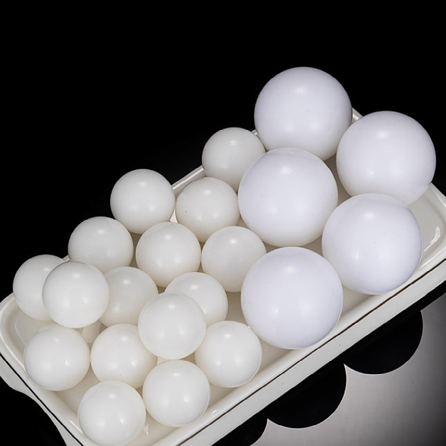 PP balls installed in chemical-resistant bearing for industrial applications