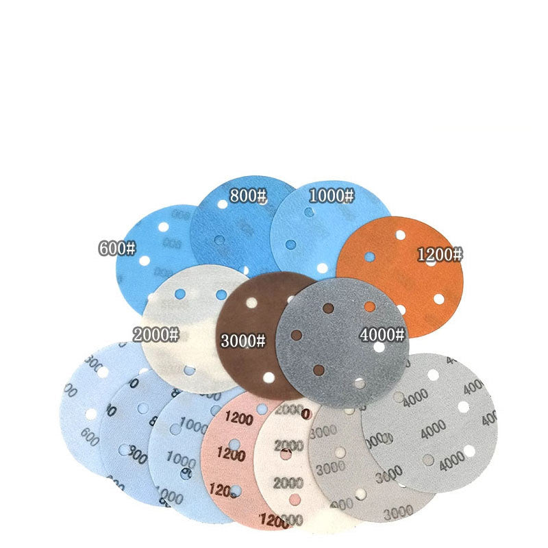 125mm Wet and Dry Sanding Discs 5 inch Sandpaper Hook and Loop Pads 6 Hole