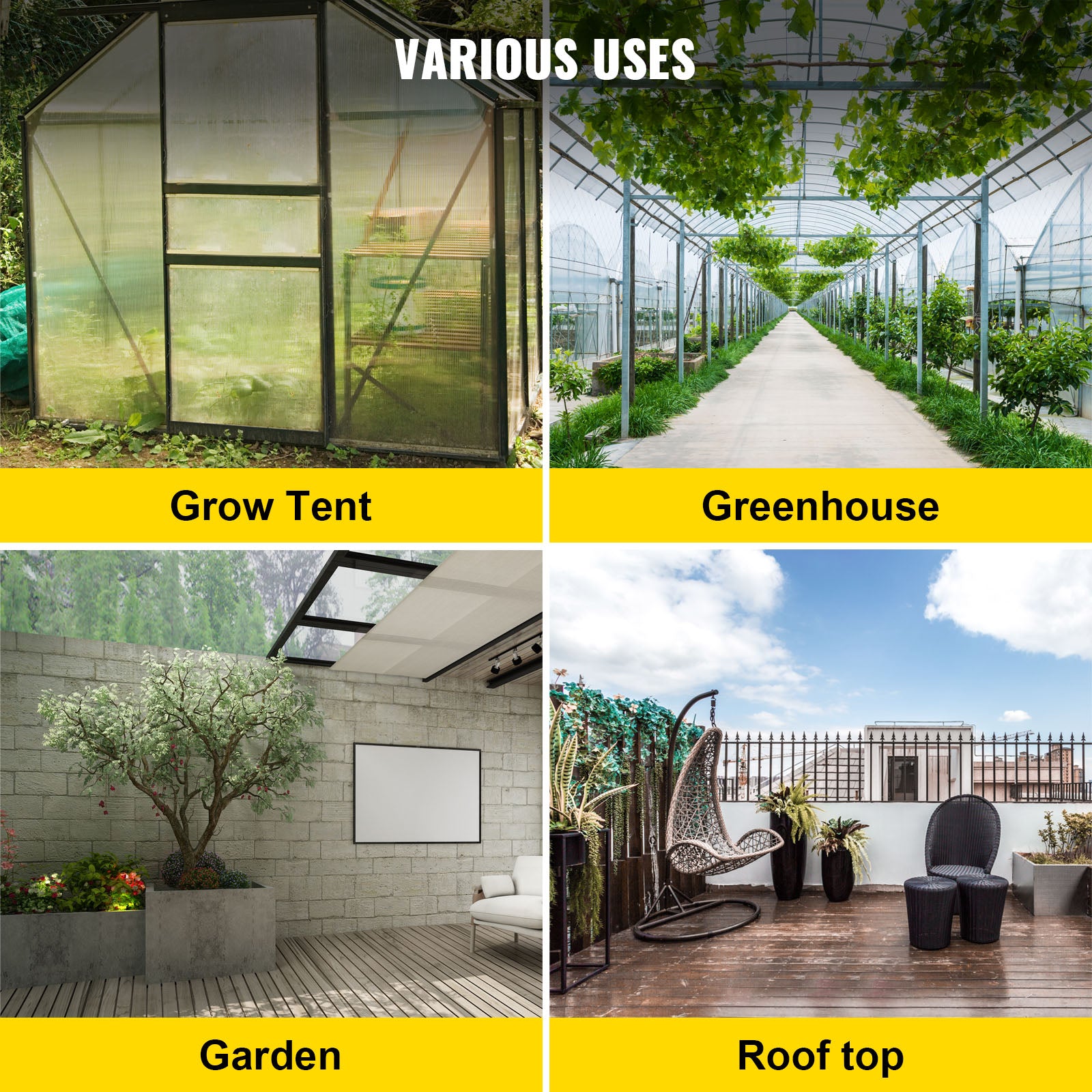 Tomato Cages, 11.8" x 11.8" x 46.1", 10 Packs Square Plant Support Cages, Green PVC-Coated Steel Tomato Towers for Climbing Vegetables, Plants, Flowers, Fruits
