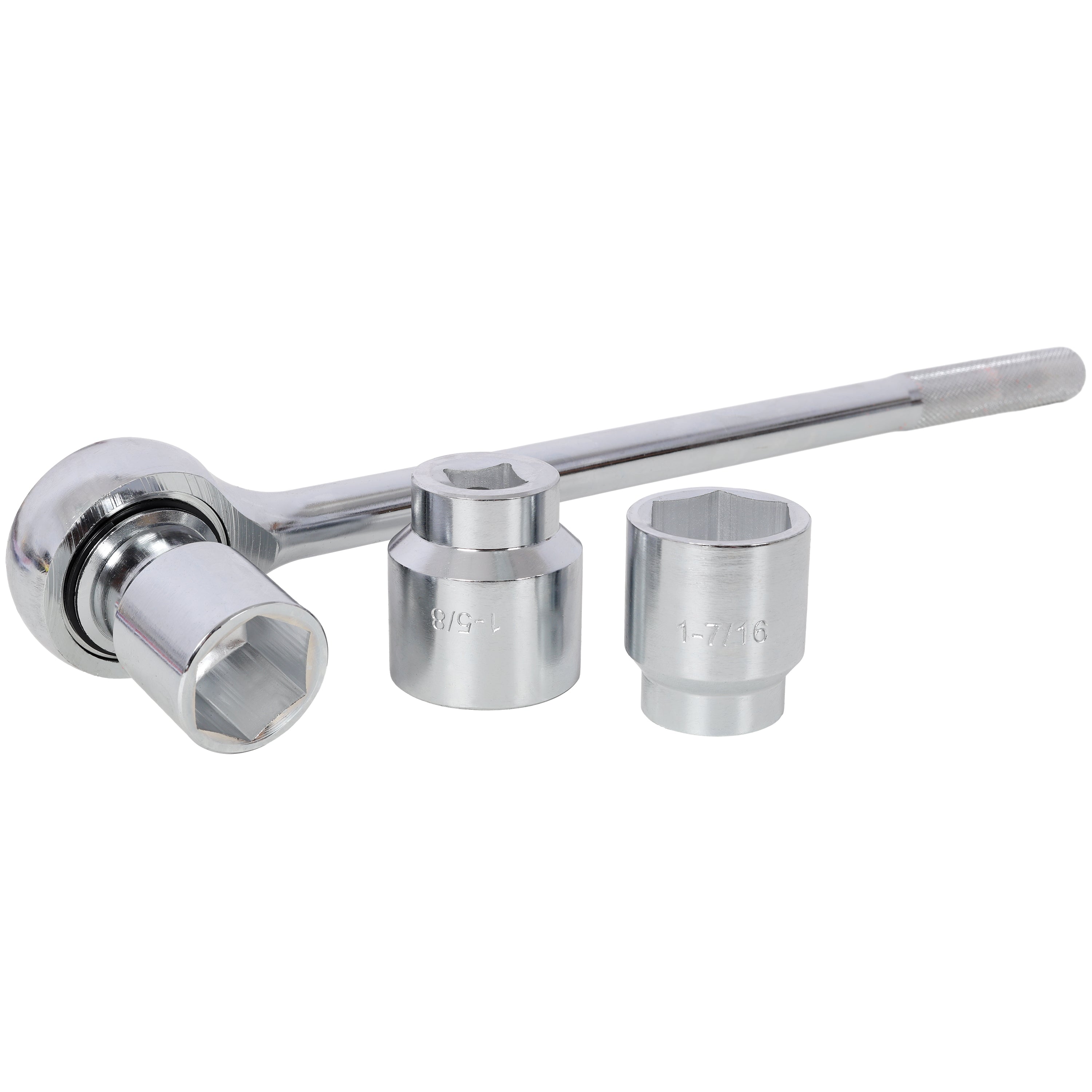 21‑Piece 3/4" Drive SAE Socket Set — 6‑Point, 7/8" to 2", with Ratchet & Breaker Bar, Red Case