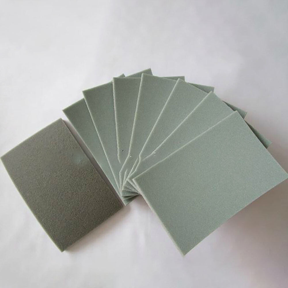 70x110mm Wet Dry Green Spong Sanding 300 - 3000 Grit Hook Loop Green Sandpaper
