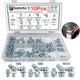 110x Grease Nipple Assortment Tapered Grease Nipple Straight Degree 45° 90° M6-M10 Set