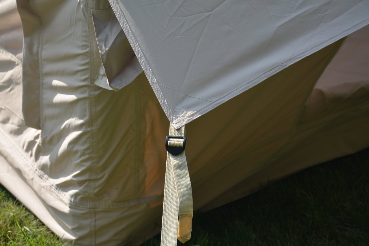 Inflatable Camping Tent Easy Setup 4 Season Glamping Tent with High Performance Inflatable Structure 4 - 6 Persons Waterproof Windproof Outdoor Self - Supporting Blow up Tent Air Tent Portable House Beige - HomeDIYer