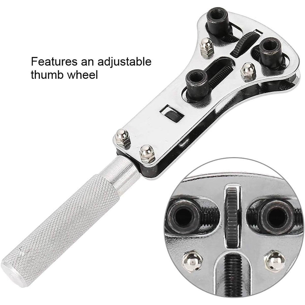 19Pcs Watch Repair Back Case Opener Wrench maker Screw Cover Remover Tool Kit UK