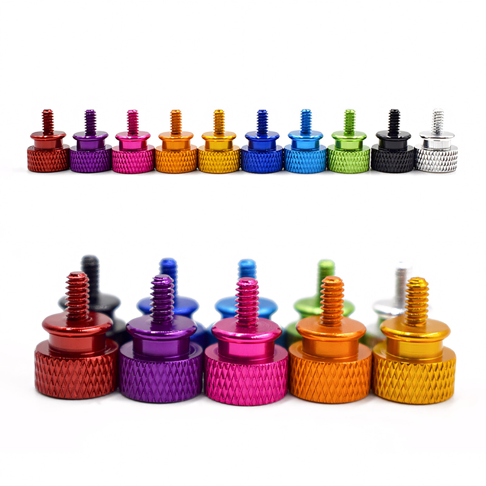 M3 Knurled Thumb Screws – Colorful Aluminum Alloy Hand-Tighten Grip Bolts