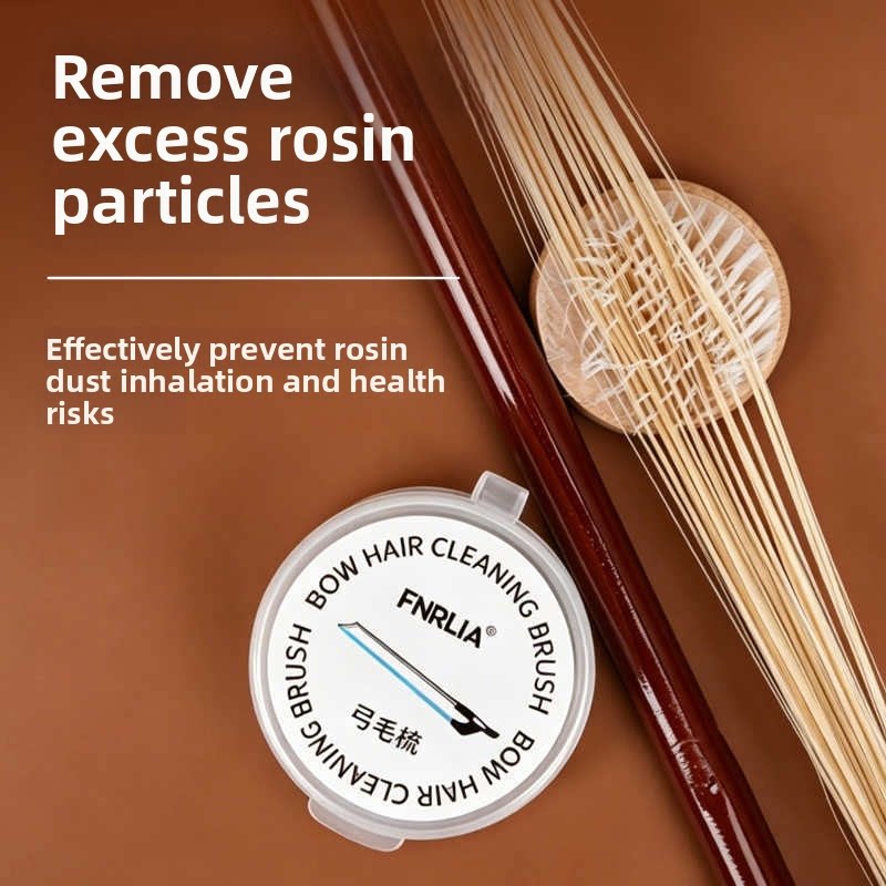 Violin & Erhu Bow Hair Comb – Rosin Removal Brush & Bow Cleaning Tool for String Instruments