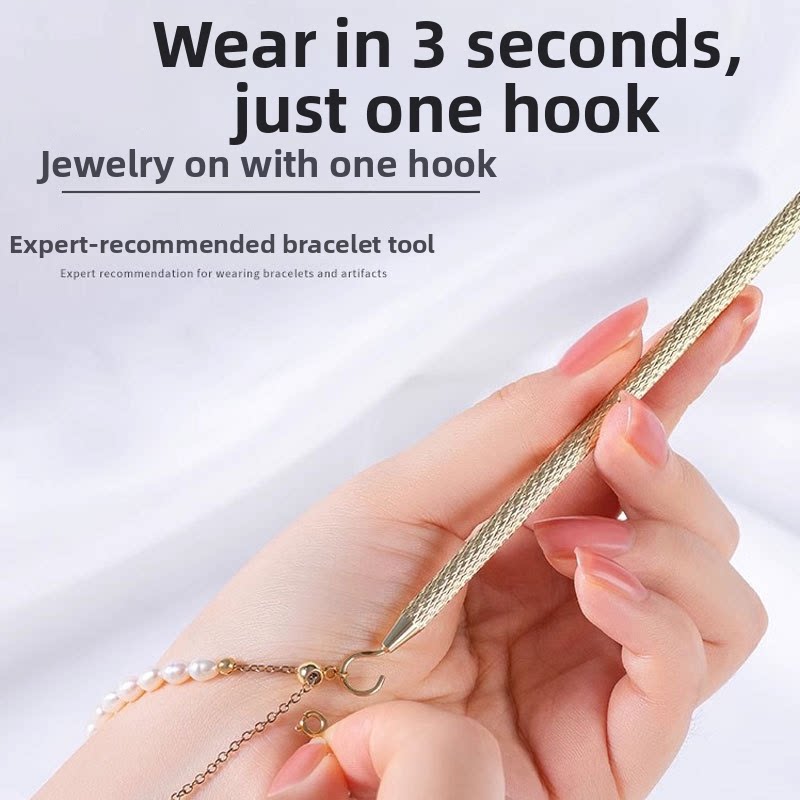 Bracelet Wearing Aid Clip – One-Hand Bracelet Fastener Helper Tool in Gold, Silver & Rose Gold