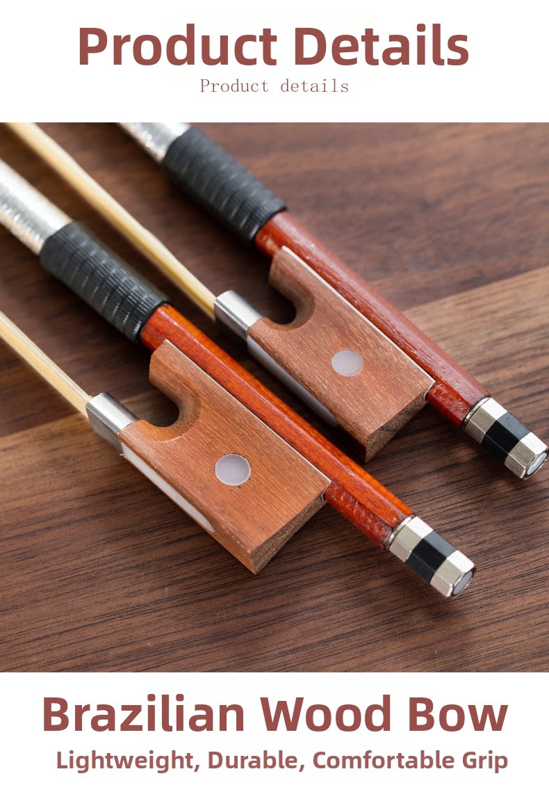 Violin Bow Hair Pure Horsehair Replacement 1/2 3/4 4/4 1/4 1/8 1/10