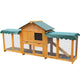 82-Inch Extra Large Outdoor Rabbit Hutch with Waterproof Roof & Pull-Out Tray
