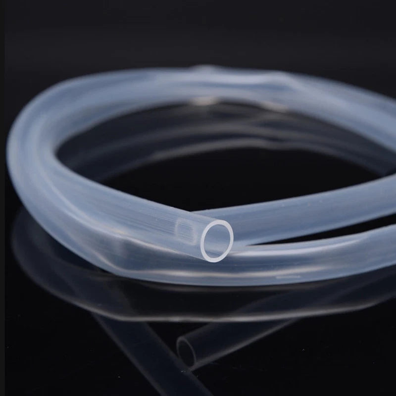 Silicone Tubing — Food Grade Silicone Rubber Hose, White & Clear, 5m Rolls