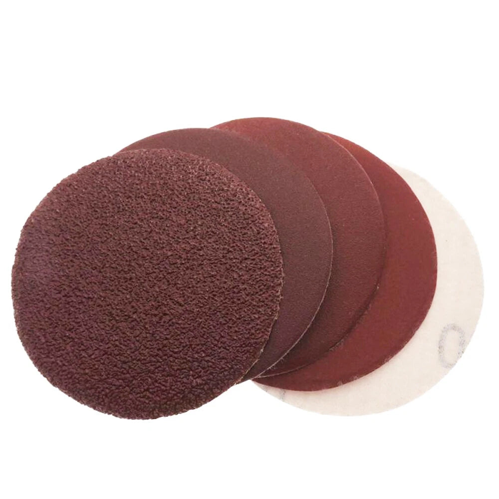 Dry 75/100/125/150 mm Red Abrasive Sanding Disc Hook Loop Sandpaper Grit 40-2000