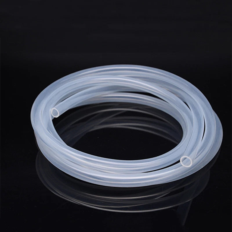 Silicone Tubing — Food Grade Silicone Rubber Hose, White & Clear, 5m Rolls