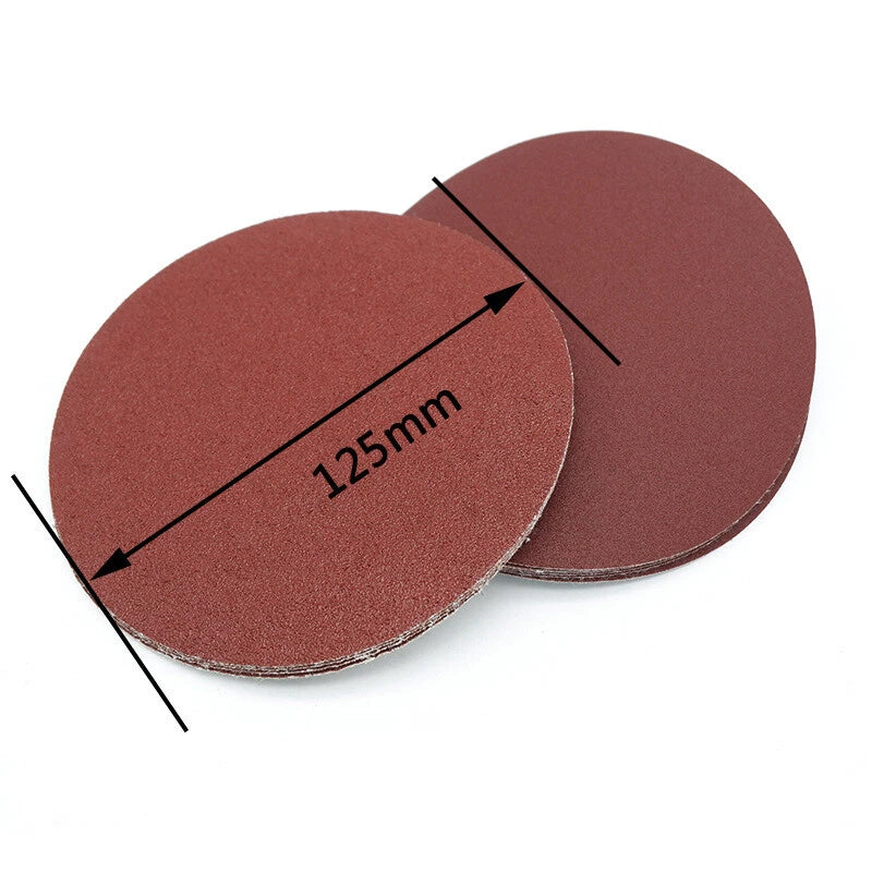 100/125/150mm Abrasive Sanding Disc Hook And Loop Sandpaper Pads 60-1000 Grit