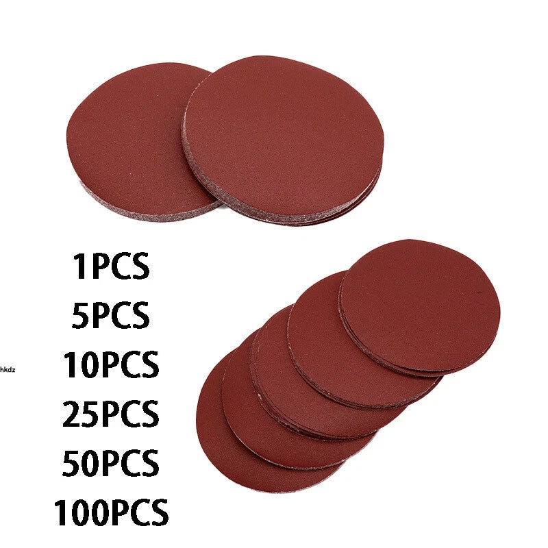 125mm 5"/150mm 6 Inch Sanding Grinding Pads Discs Sandpaper 80-1000# Hook & Loop