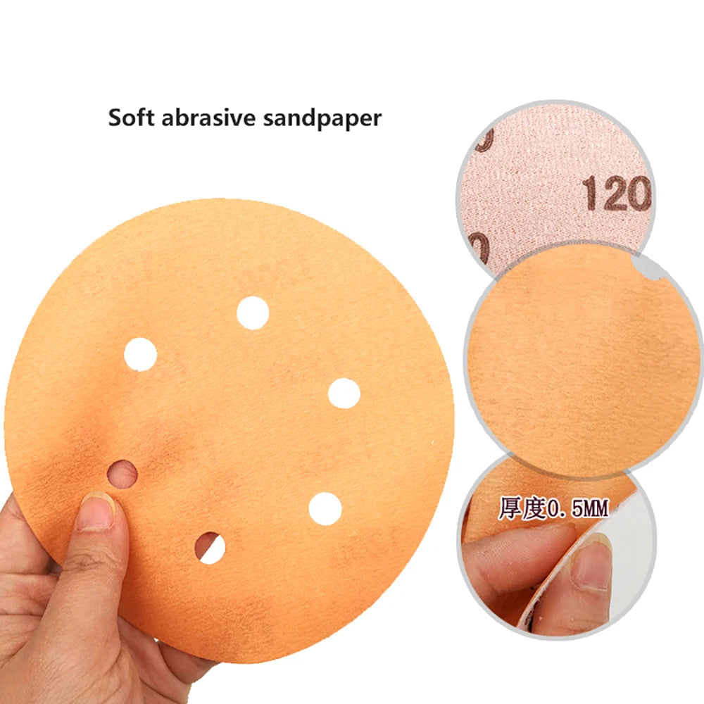 6 Inch 150mm FV Sanding Discs 600-5000 Grit Orbital Sander Pads 6 Hole Sandpaper