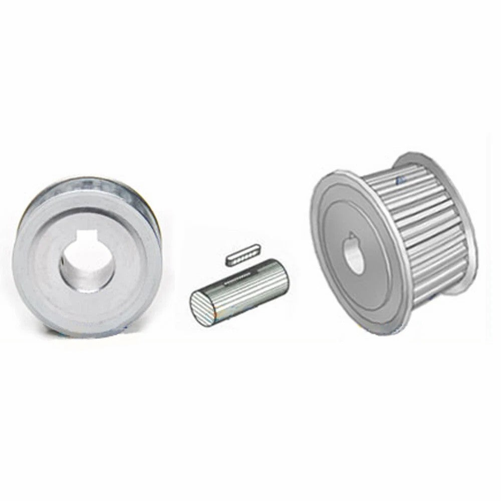 S2M 26T-80T Timing Belt Pulleys Pitch 2mm AF-type With Keyway Pulley Width 7mm