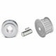 S2M 26T-80T Timing Belt Pulleys Pitch 2mm AF-type With Keyway Pulley Width 7mm