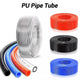Polyurethane Flexible Tubing Pneumatic PU Pipe Tube Hose - Air Chemical Fuel Oil Length 1 m